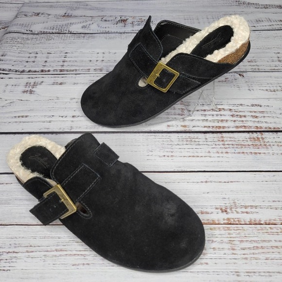 Zodiac Shoes - Zodiac Black Suede Maui Mules Size 9
